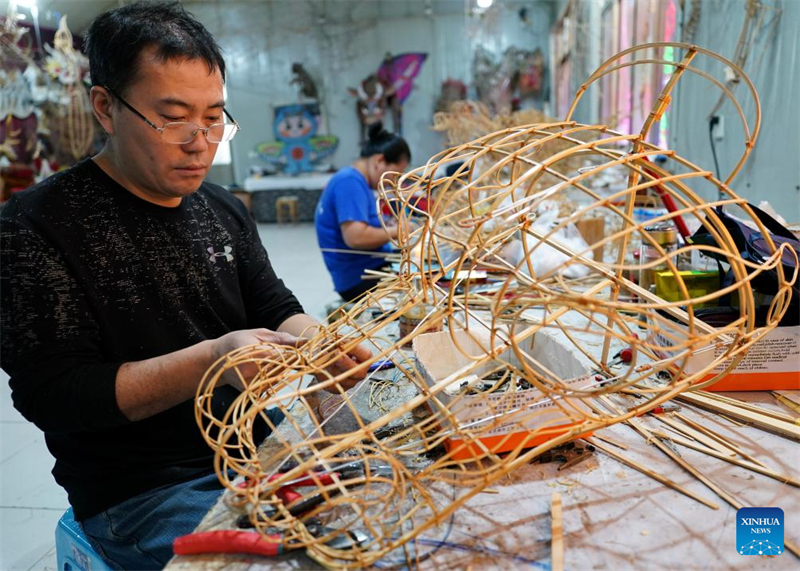 Η βιομηχαν?α χαρταετο? ευδοκιμε? στην π?λη Γουε?φ?νγκ τη? επαρχ?α? Σαντ?νγκ