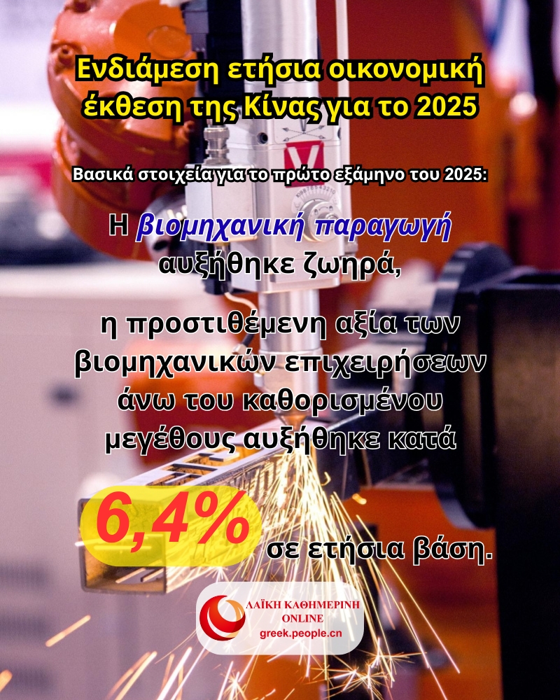 Ενδι?μεση ετ?σια οικονομικ? ?κθεση τη? Κ?να? για το 2025